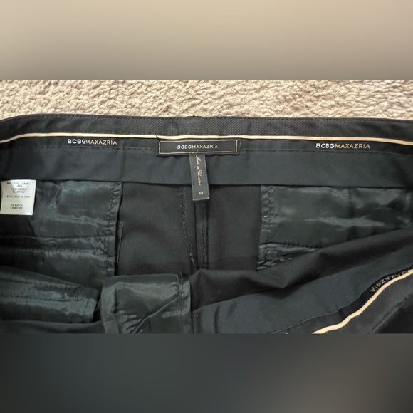 BCBGMaxAzria Camilla Wide Leg Black Wool Dress Pants Sz 8 - Picture 6 of 12